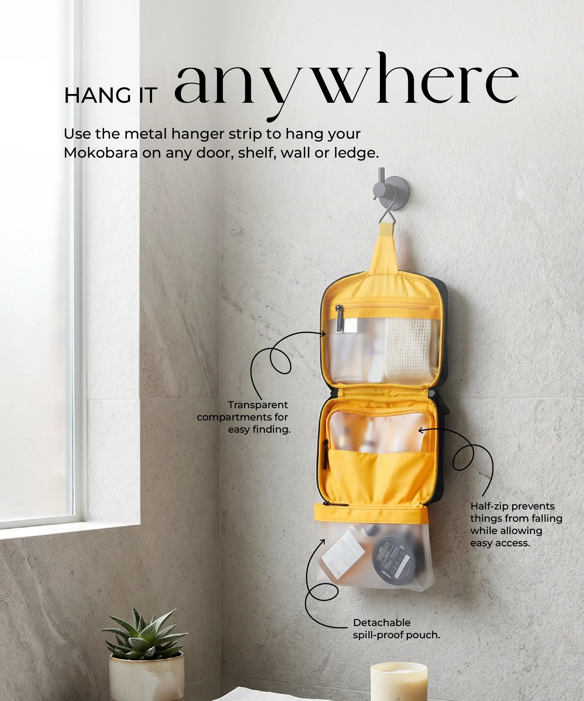 Hanging Toiletry Bag - Image 12