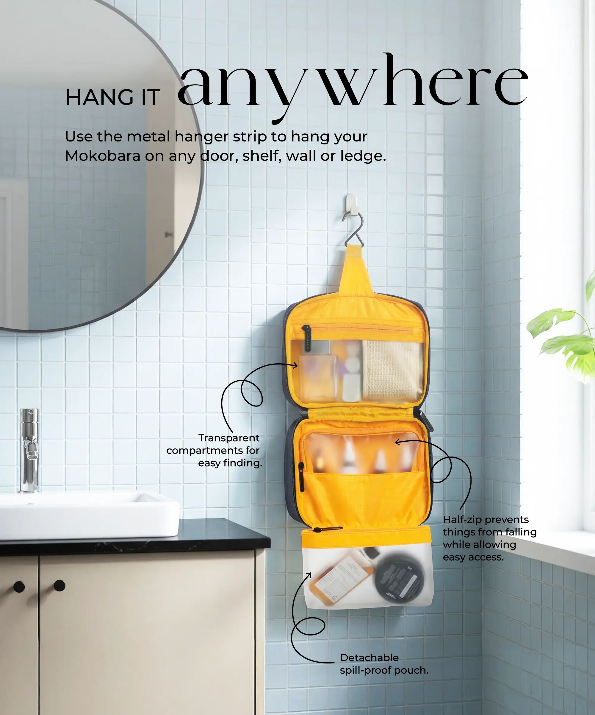 Hanging Toiletry Bag - Image 4