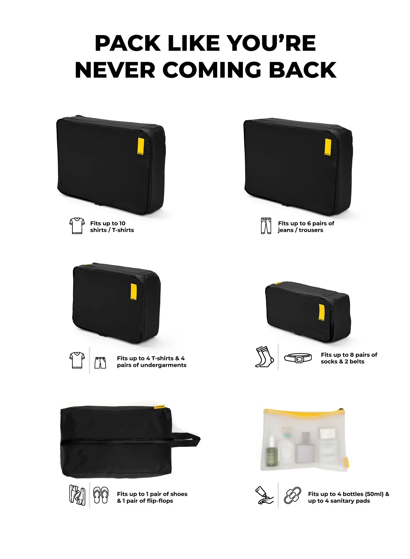 Packing Cubes (Set of 6) - Image 4